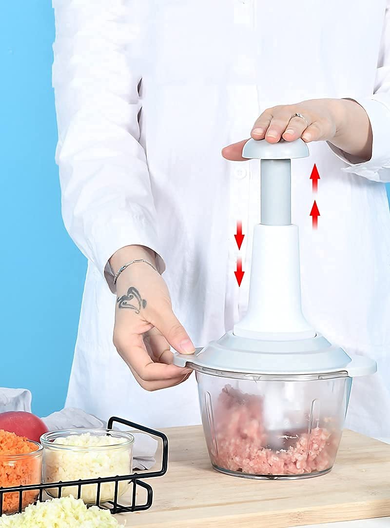 Hand Press Vegetable Chopper 1500 ml