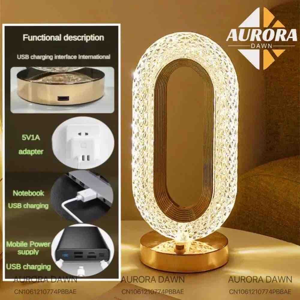3 Mode Rechargable Crystal LED Lamp (L-003)